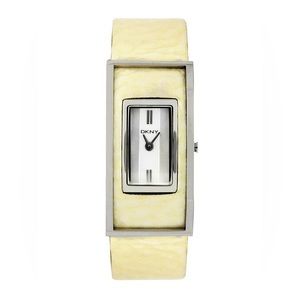 DKNY Rectangle Leather Stainless Steel Watch NY4307